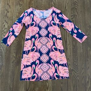 Lilly Pulitzer Flamingo Dress Midi Length